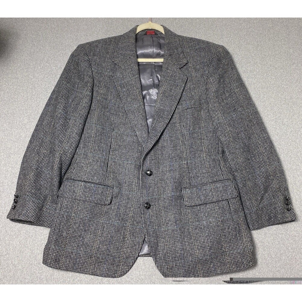 Men’s 100% Wool Blazer Size 44R Made In Poland